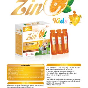 (HD) ZinC Kids-C kẽm Hộp 20 ống x 10 ml tăng cường tiêu hóa-nâng cao sức đề kháng giúp ăn ngon