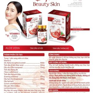 (HD) Vitamine E Đỏ 400 Beauty Skin-Hộp cứng Lọ 30 viên cao cấp