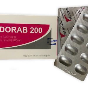 Cefpodoxim 200 USP Codorab 200- Hộp 03 vỉ x 10 viên