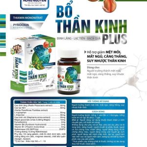 (HD) Bổ Thần Kinh Plus Hộp Cứng Cao cấp-Hộp 1 Lọ 30 viên