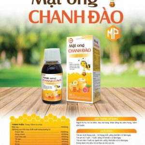 (HD) Siro Mật Ong Chanh Đào Lọ 125ml-Cho trẻ từ 06 tháng+Dùng đc cho Phụ nữ có thai & cho con bú