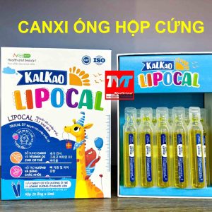 (HD) KalKao Lipocal Canxi ống hộp cứng-Hộp 20 ống x 10ml