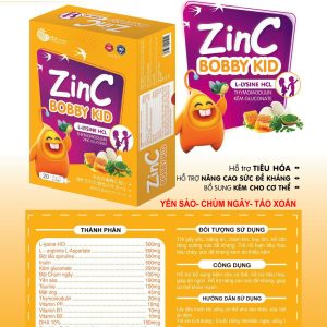 (HD) Zin C ống Hộp cứng- HỘp 20 ống x 10ml zinc bobby trẻ em