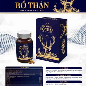 (HD) Sâm Nhung Bổ Thận Hộp Cứng cao cấp-Hộp 1 Lọ x 30 viên