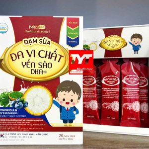(HD) Đạm Sữa Đa vi chất dạng gói-Hộp cứng x 20 gói x 10ml vị thơm ngon