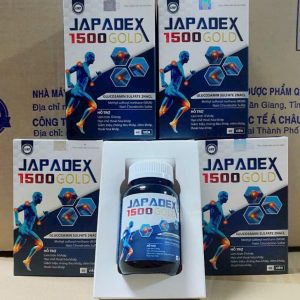 (HD) JAPADEX 1500 GOLD-Lọ 60 viên Glucosamin MSM Chondroitin Cao ngựa bạch vỏ liễu trắng bổ khớp