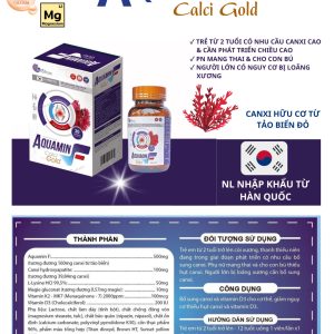 (HD) Canxi Aquamin F hộp cứng-Calcium Nano từ tảo biển đỏ hộp 1 lọ 30 viên