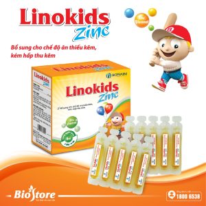 (HD) Kẽm ống Linokid Zin C Ống với Kẽm Gluconate 70mg -Bổ sung Kẽm cải thiện tiêu hóa và tăng cường sức đề kháng
