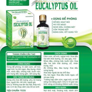 (HD) Tinh dầu khuynh diệp Eucalyptus oil chai 20ml