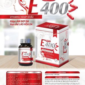 (HD) Vitamin E đỏ E400 MP hộp cứng-Hộp 1 lọ x 30 viên