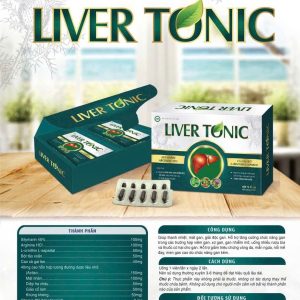 (HD) Liver Tonic cao cấp Hộp 6 vỉ x 10 viên Giải độc Gan Hạ men gan Gan nhiễm mỡ Xơ gan