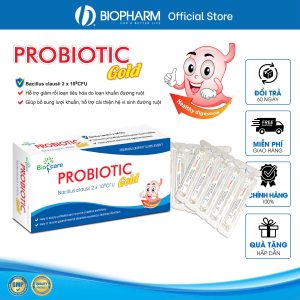 (HD) Men ống vi sinh Probiotic với 2 tỷ bào tử lợi khuẩn Bacciluss Clausii 2 x10FU-Hộp 20 ống x 10ml