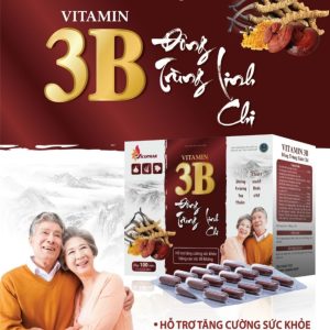 3B Đông trùng linh chi-Hộp 10 vỉ x10 viên