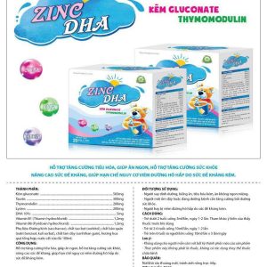(HD) Zin C DHA-Hộp 20 Ống x 10ml với Kẽm gluconate-thymomoduline