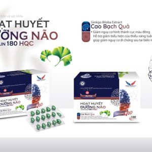 (HD) Hoạt huyết dưỡng não Cao cấp Ginkgolin 180-Hộp 10 vỉ x 10 viên