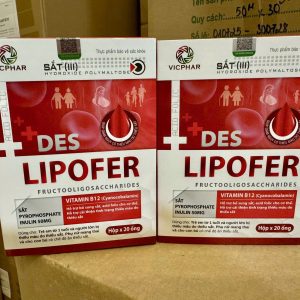 (HD) Sắt Ống Lipofer hộp 20 ống x 10ml