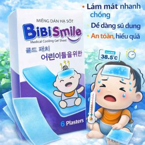 Miếng Dán hạ sốt SX theo công nghệ Nhật bản Mochi Kul Cooling Patch-Hộp 3 gói x 2 miếng dính cực chắc hạ sốt nhanh