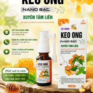 Xịt họng Keo Ong Xuyên Tâm Liên-Hộp 1 chai 20ml cao cấp