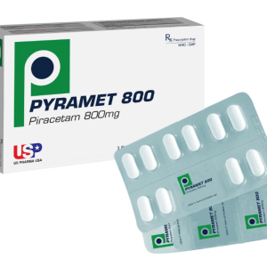 Rx Piracetam 800mg Pyramet 800 USP- Hộp 3 vỉ x 10 viên