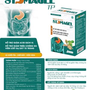 (HD) Dung dịch gel dạ dày Stomagel-Hộp 20 gói Hỗ trợ giảm acid dịch vị-giảm các triệu chứng do viêm loét dạ dày tá tràng