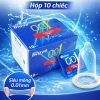 Hộp 10c Bao cao su Siêu mỏng trơn 0,01 Blove cao cấp