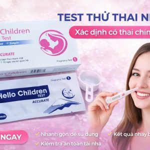 Test thử Thai Bản To Hello Children Test- Bịch 50 Que
