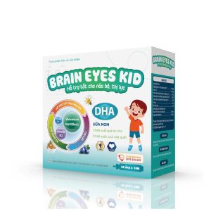 (HD) Bổ Mắt bổ não Ống trẻ em Brain Eye Kid-20 ống x 10ml dung dịch uống vị thơm ngon