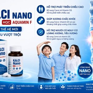 (HD) Canxi Nano Aquamin F Hộp cứng-Kalci Nano bổ sung calcium D3-Canxi thế hệ mới