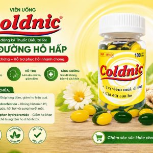 Thuốc ho cắt liều Coldnic 3 thành phần trị ho các triệu chứng