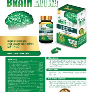 (HD) Bổ Não Lọ cứng Brain Extra- Viên dưỡng não lọ cứng Dùng cho người Rối loạn tiền đình mất ngủ