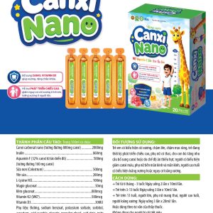 (HD) Canxi Nano Hộp Cứng 20 Ống x 10ml dùng đc cho trẻ từ 06 tháng Bổ sung calcium cho chơ thể